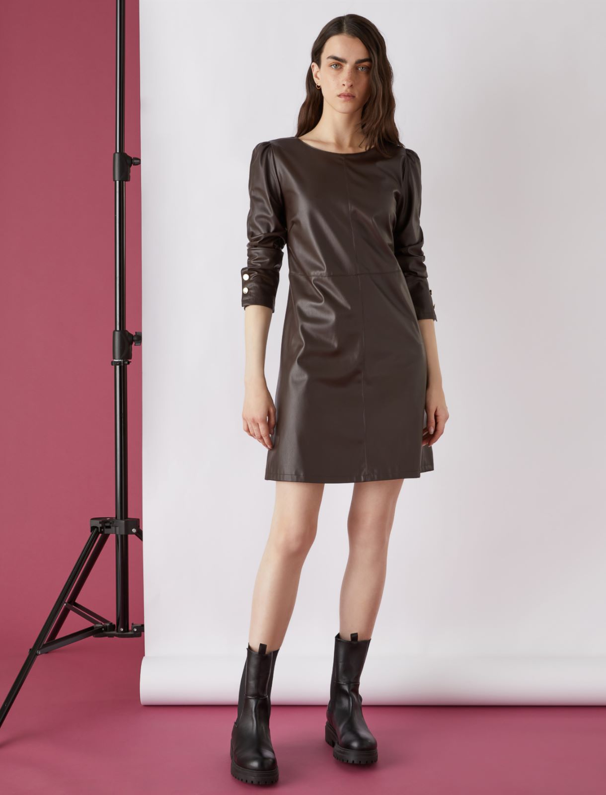 Fit-and-flare dress - Brown - Marina Rinaldi - 2