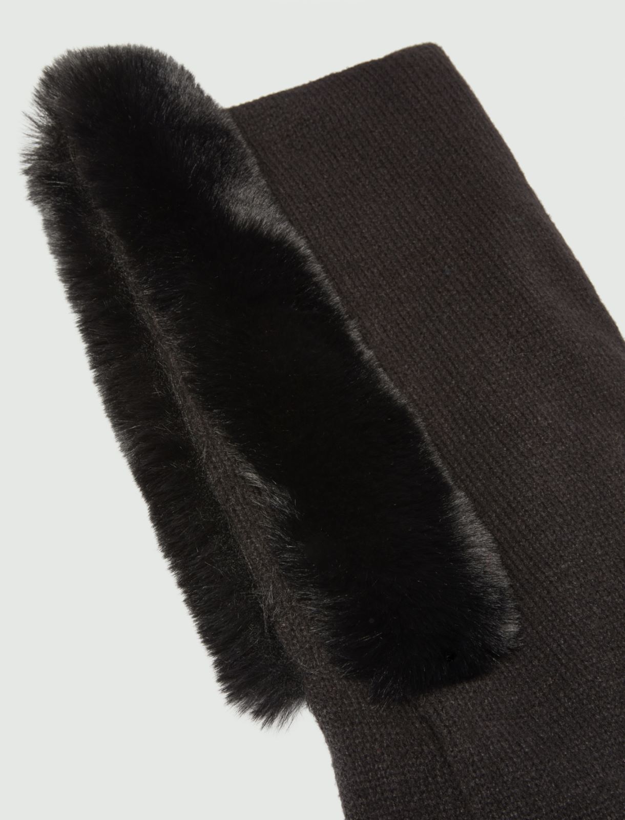 Wool-blend scarf - Black - Marella - 2