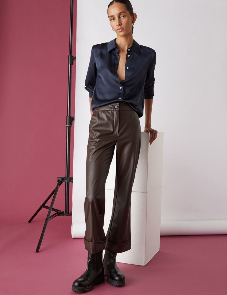 Coated trousers - Brown - Emme 