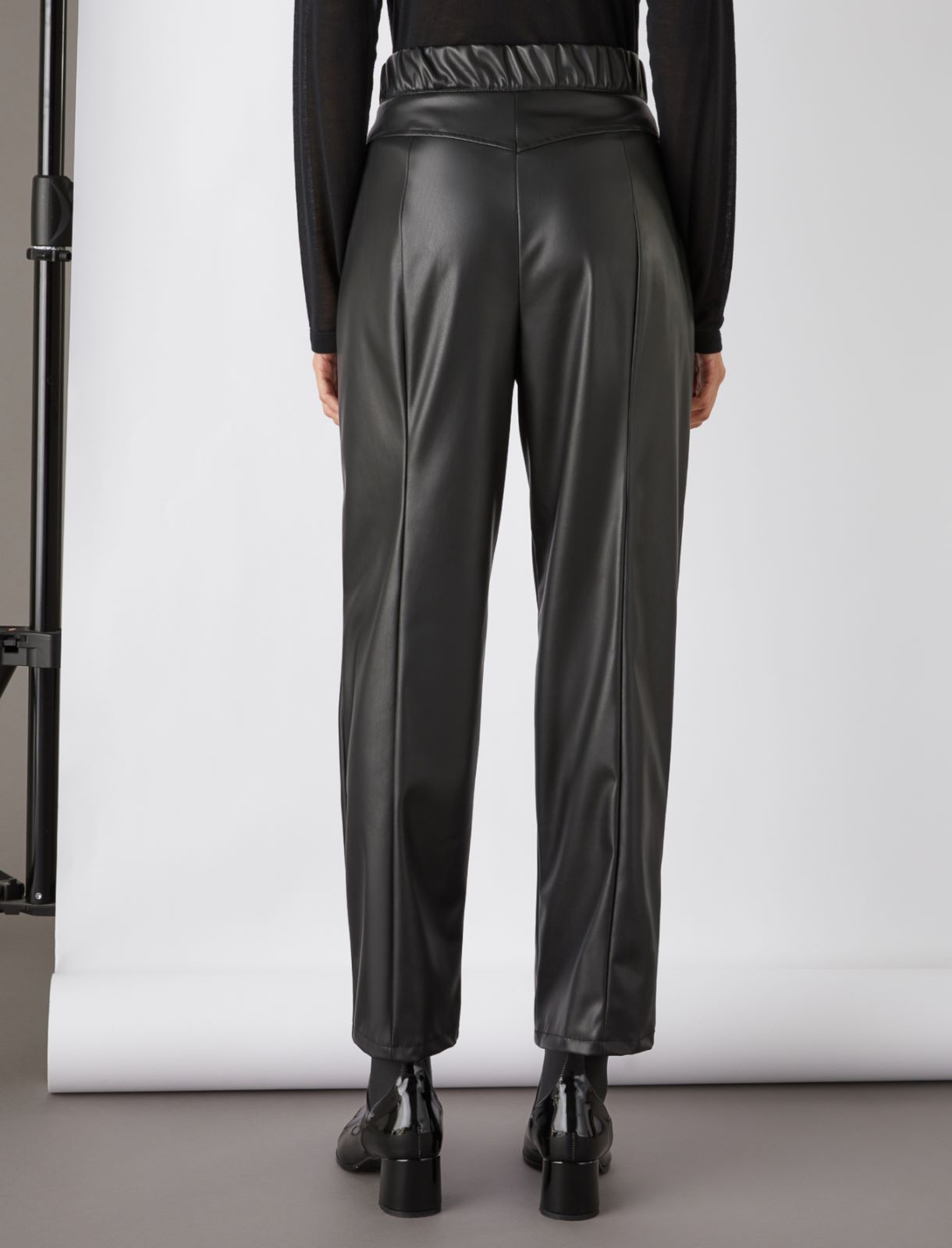 Coated trousers - Black - Marina Rinaldi - 2