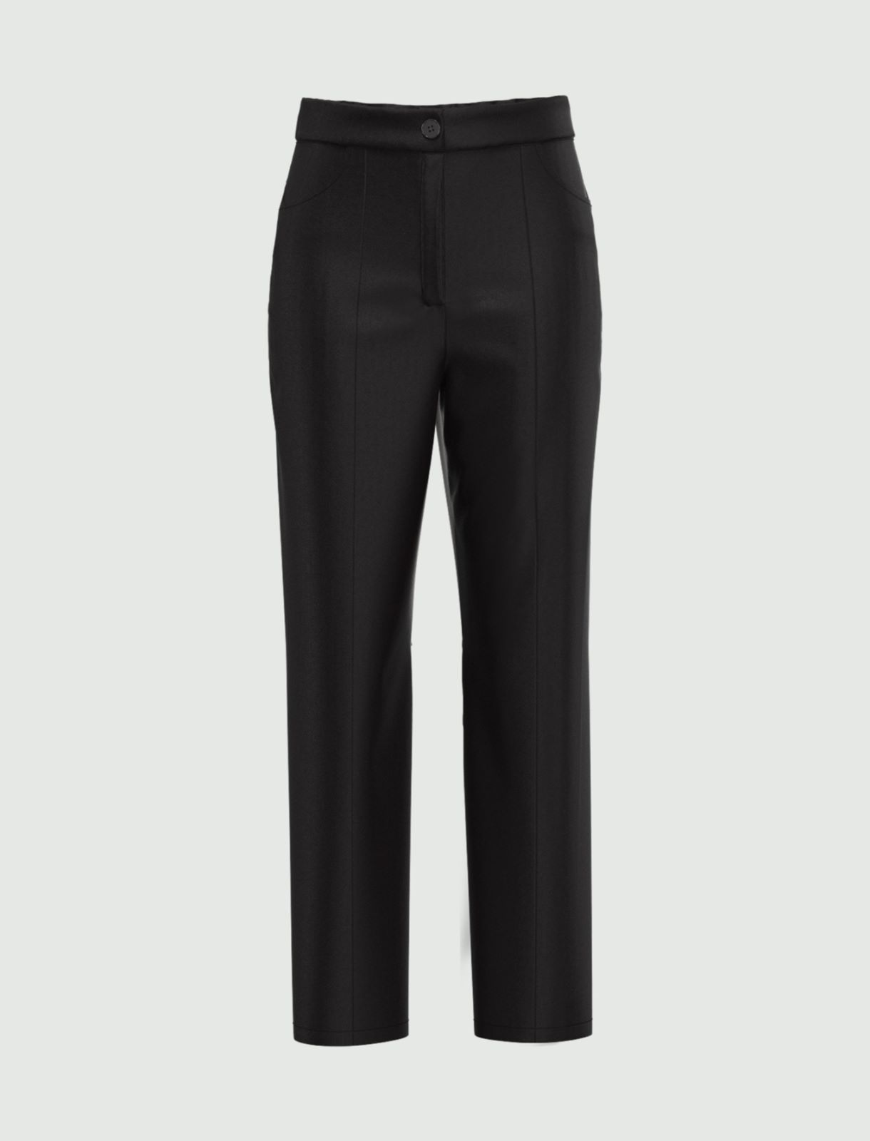 Coated trousers - Black - Marella - 4