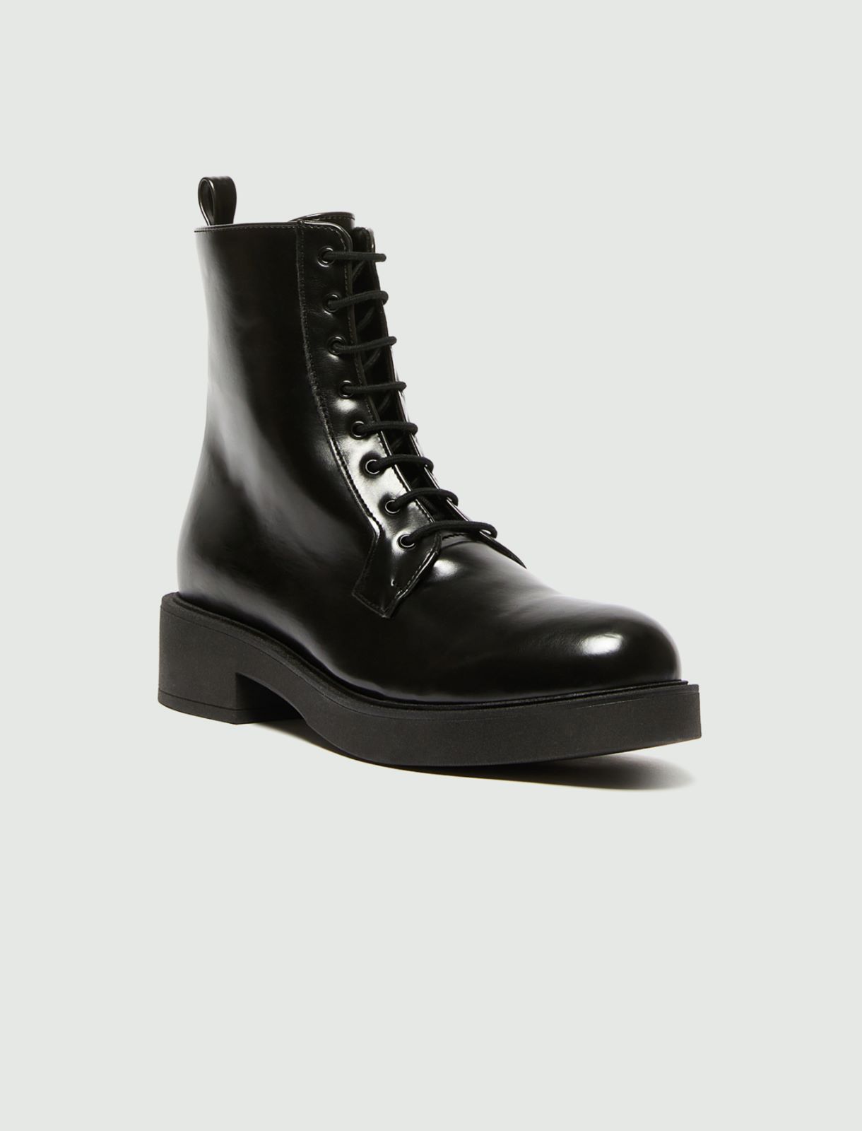 Lace-up combat boots - Black - Marina Rinaldi - 2