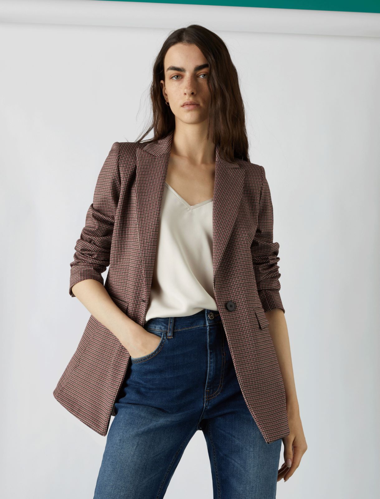 Jacquard-Blazer, bordeaux - Marella