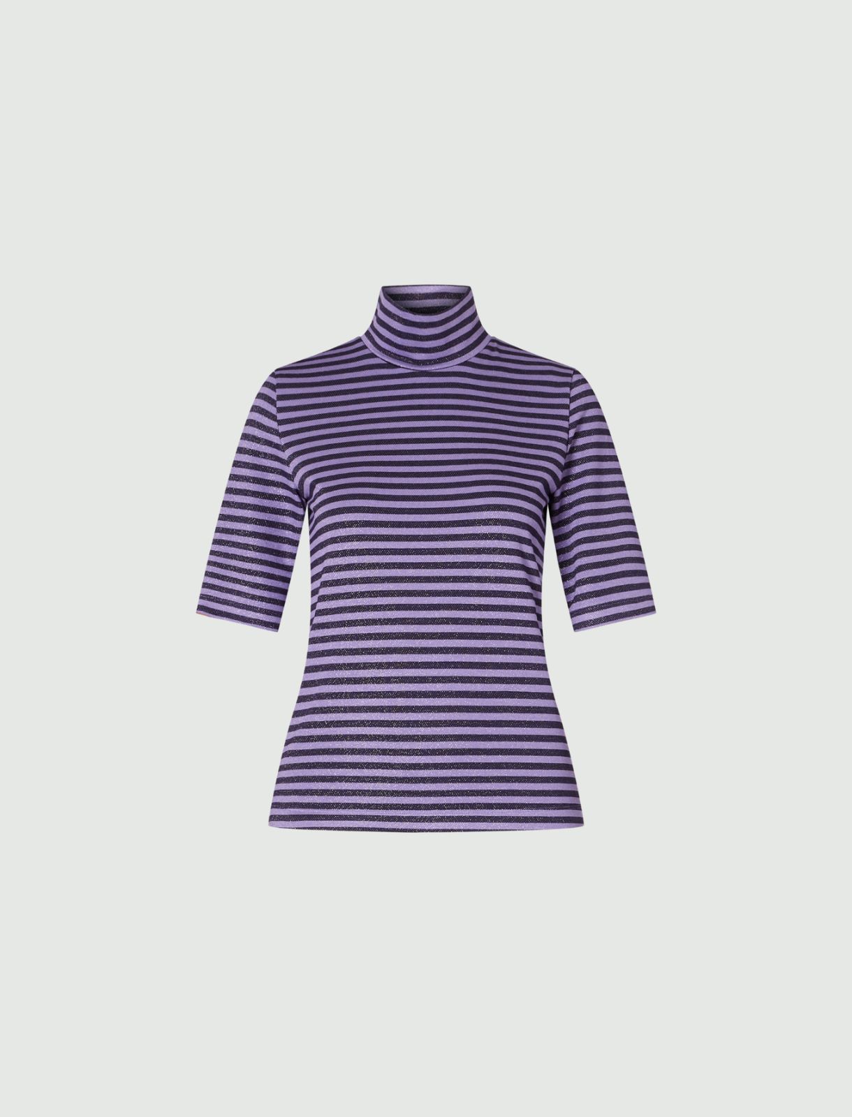 T-Shirt mit Lurex - Violett - Marella - 4