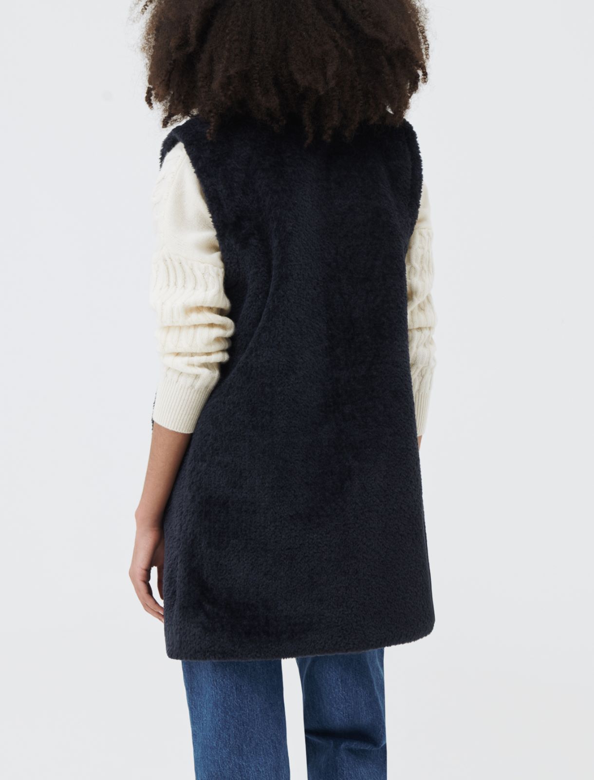 Teddy gilet, navy | Marella Teddy gilet - Navy - Marella - 2