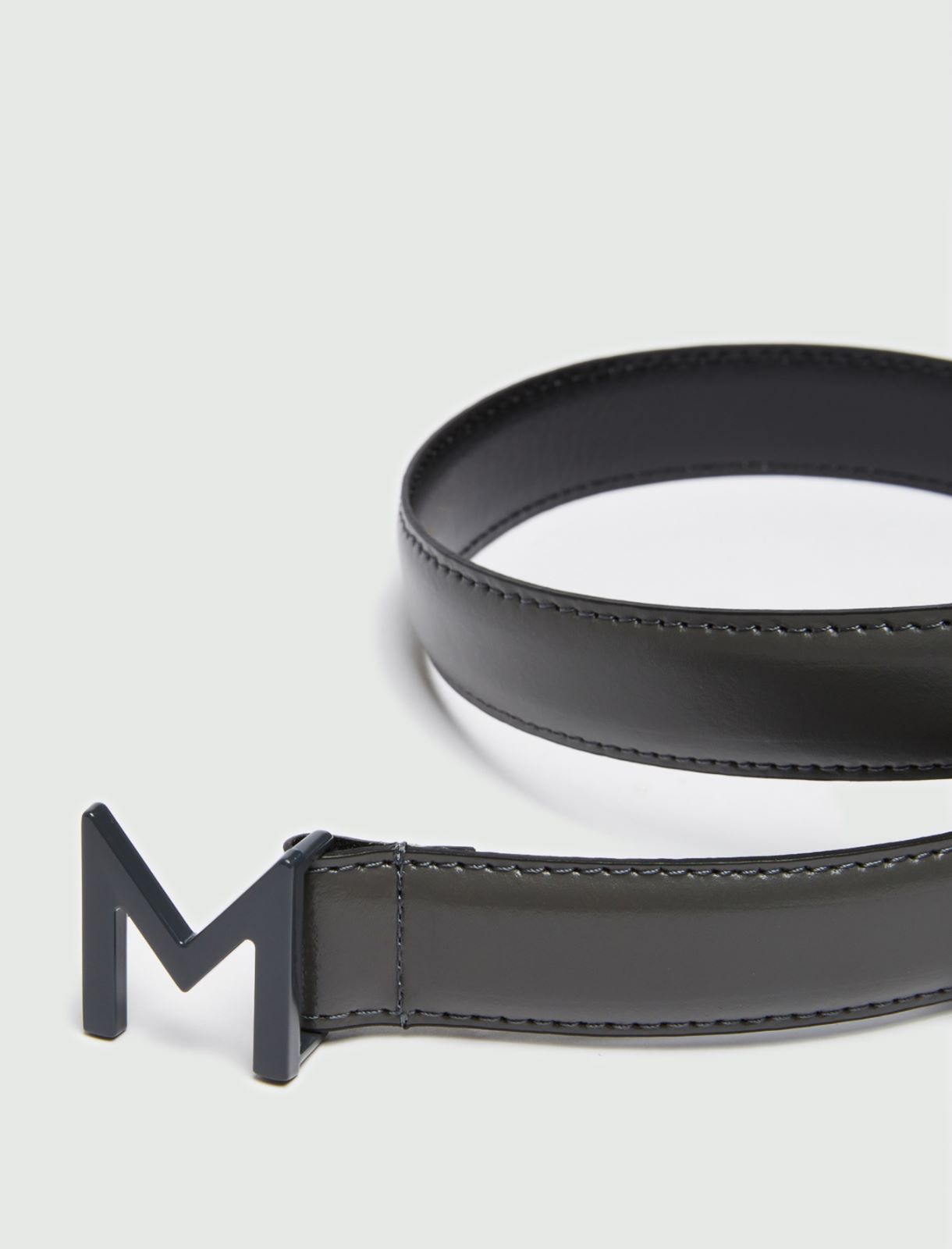 Leather belt - Platinum - Marella - 2