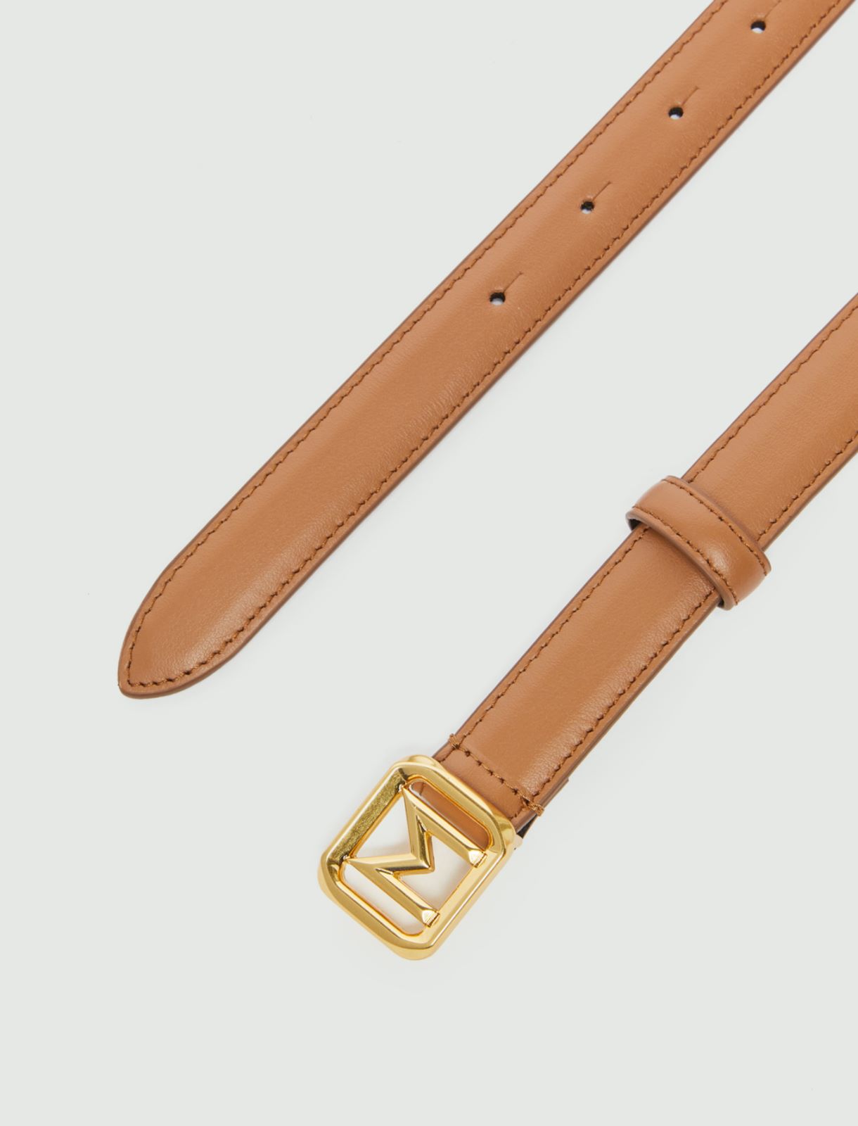 Leather belt - Camel - Marella - 2