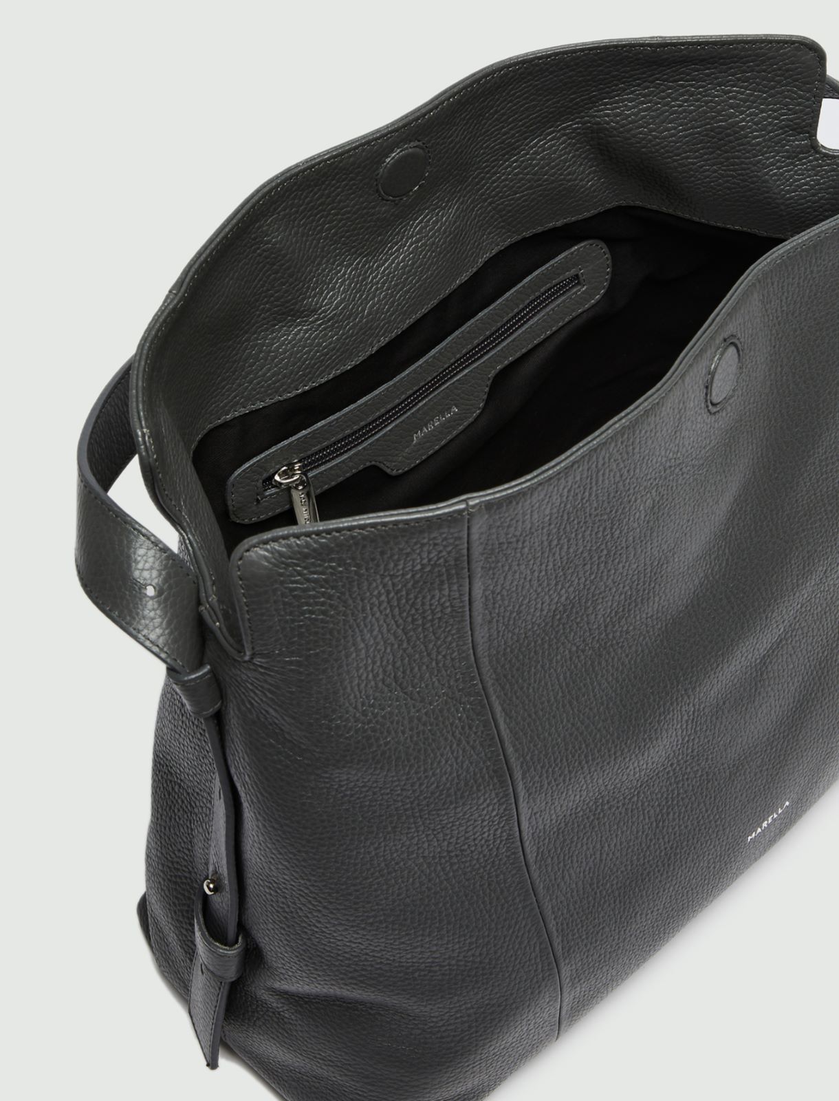 Leather bag  - Platinum - Marina Rinaldi - 3