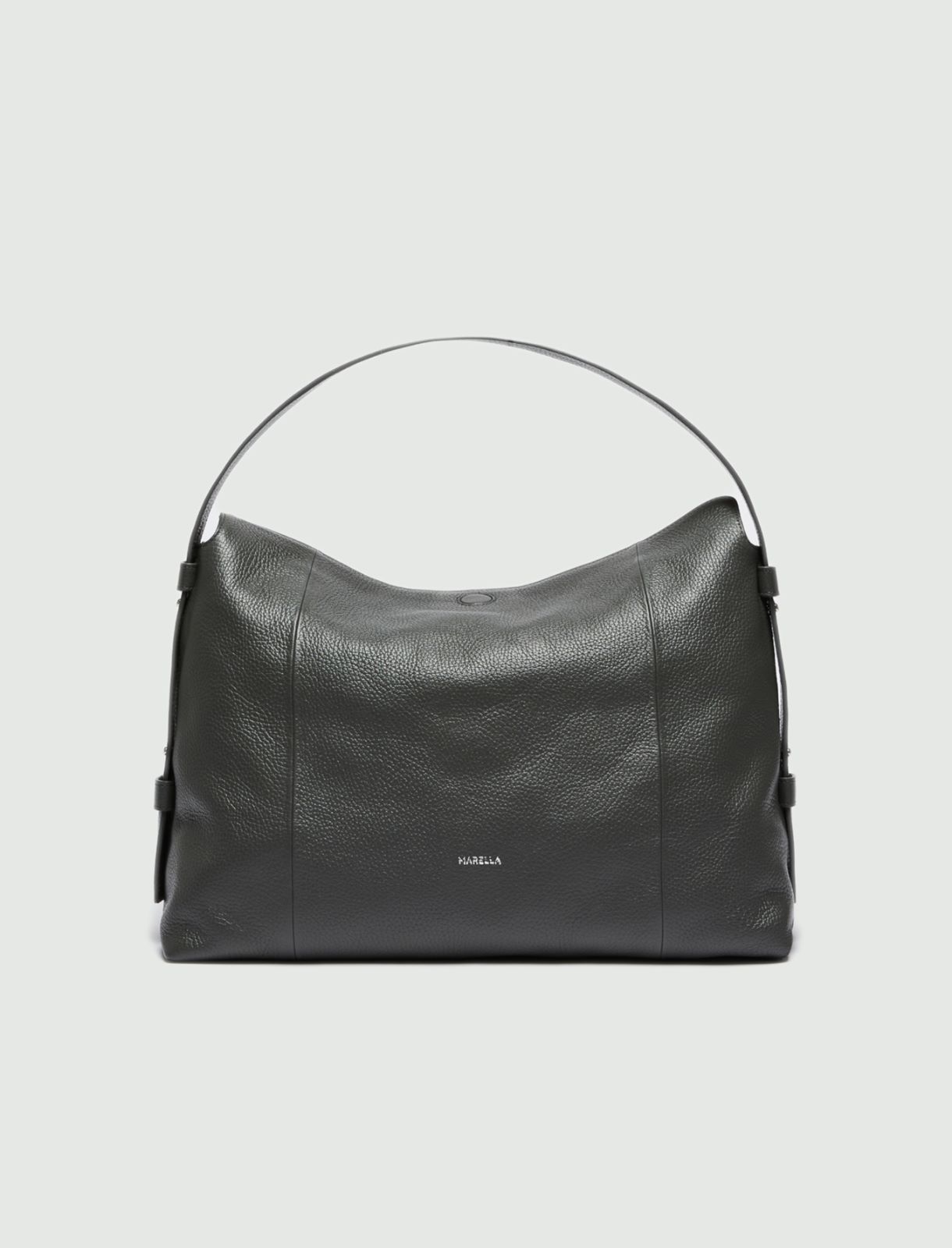 Leather bag  - Platinum - Marina Rinaldi