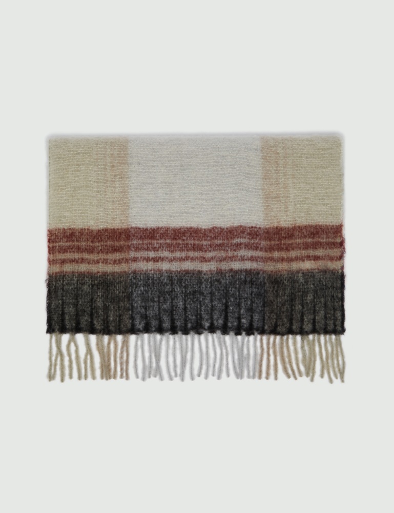 Fringed scarf - Red - Marella