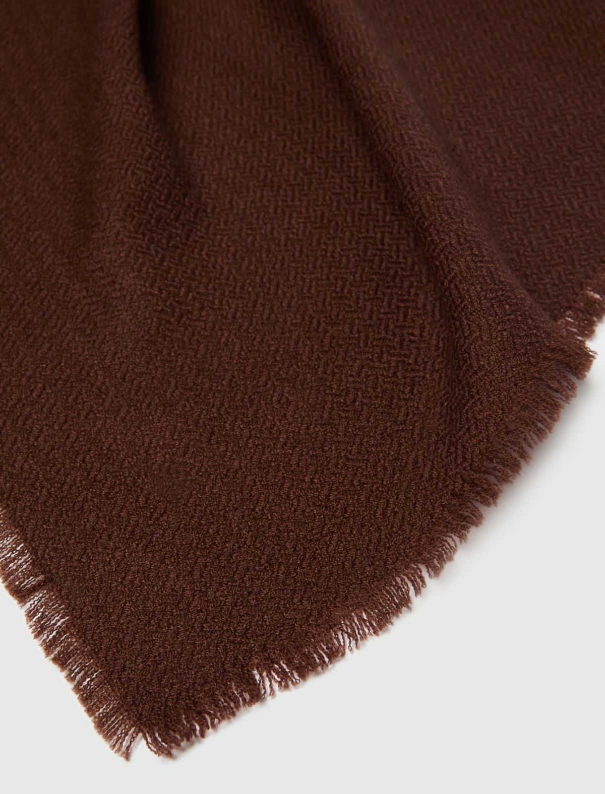Wool stole  - Dark brown - Marella - 2
