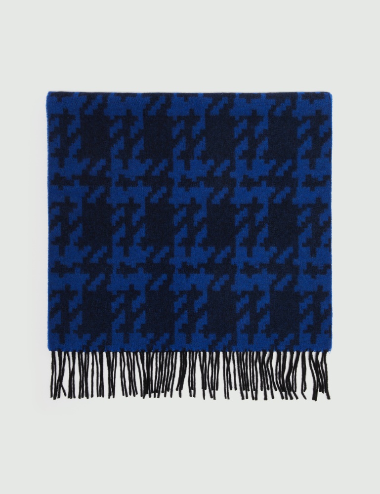 Jacquard scarf - Cornflower blue - Marella