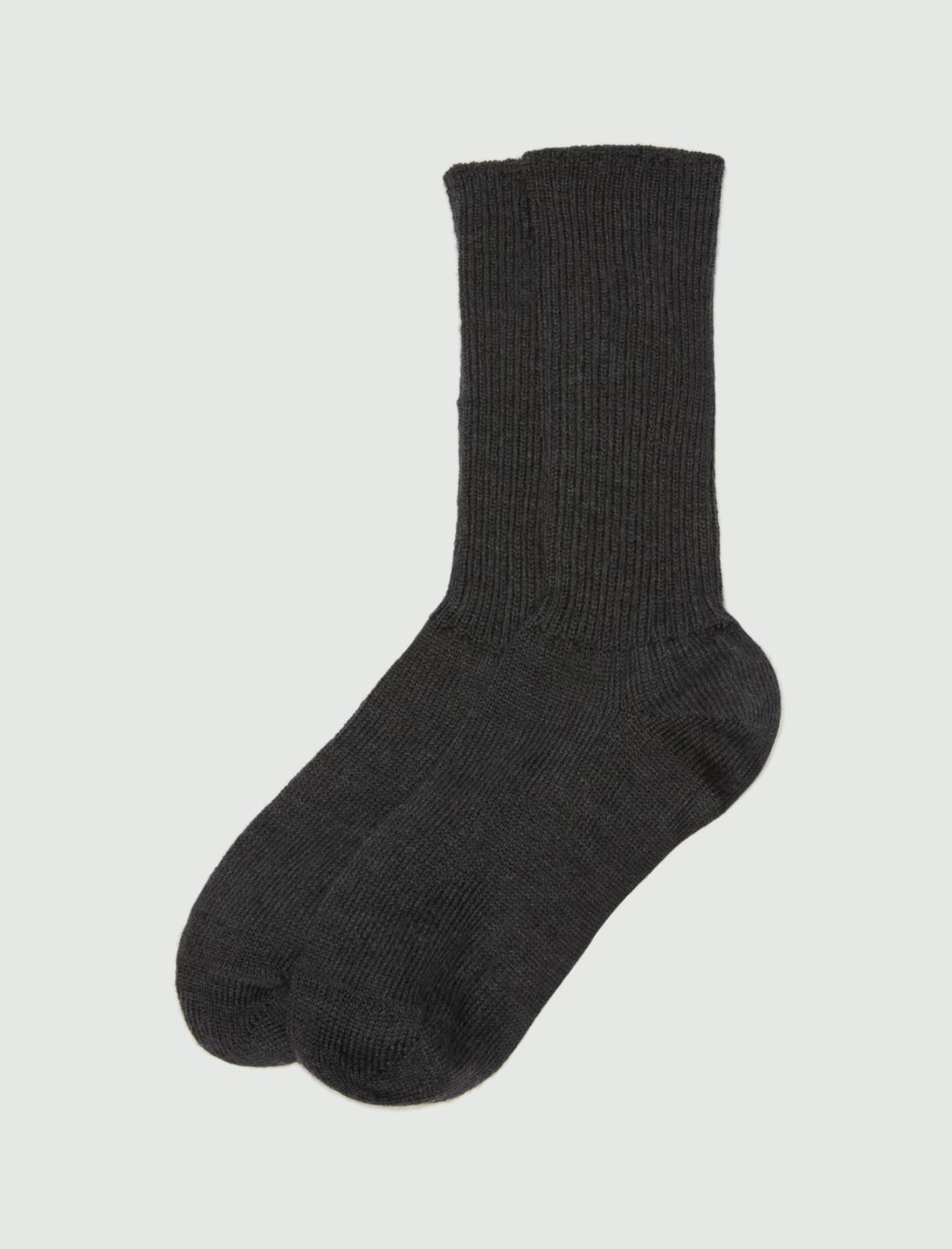 Rib-knit socks - Platinum - Marella