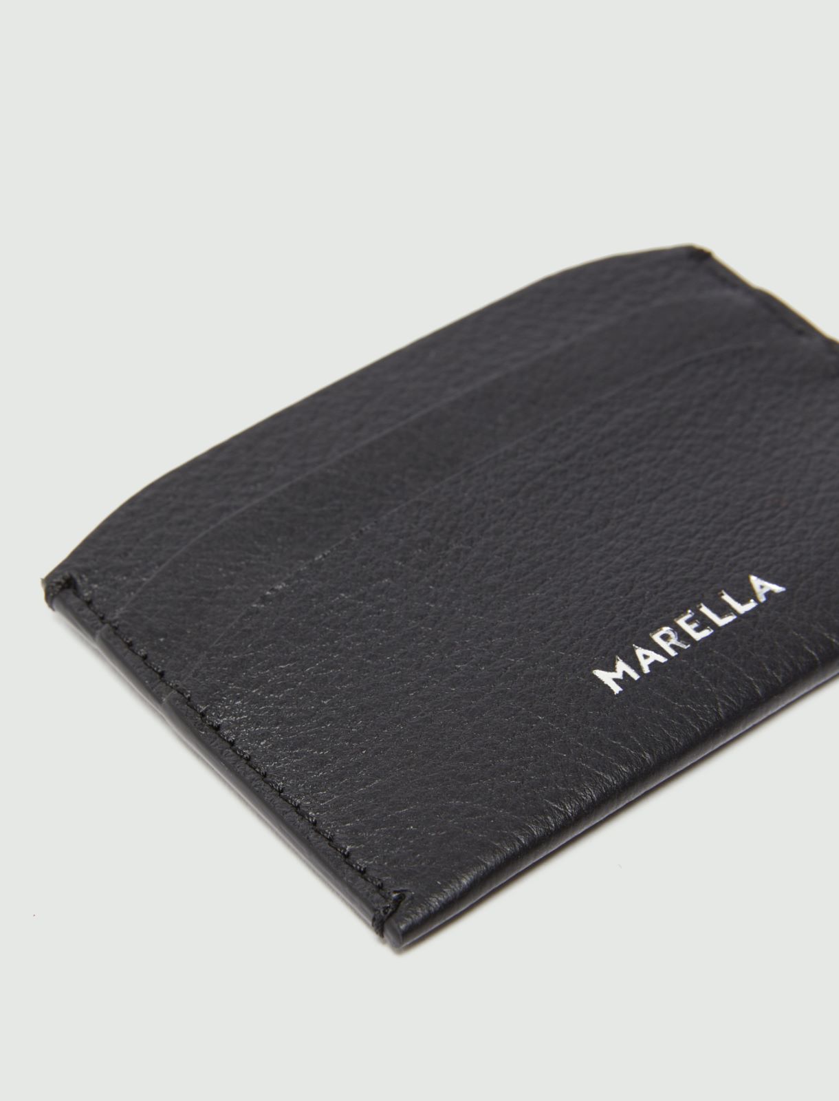 Leather card holder  - Dark grey - Marella - 2