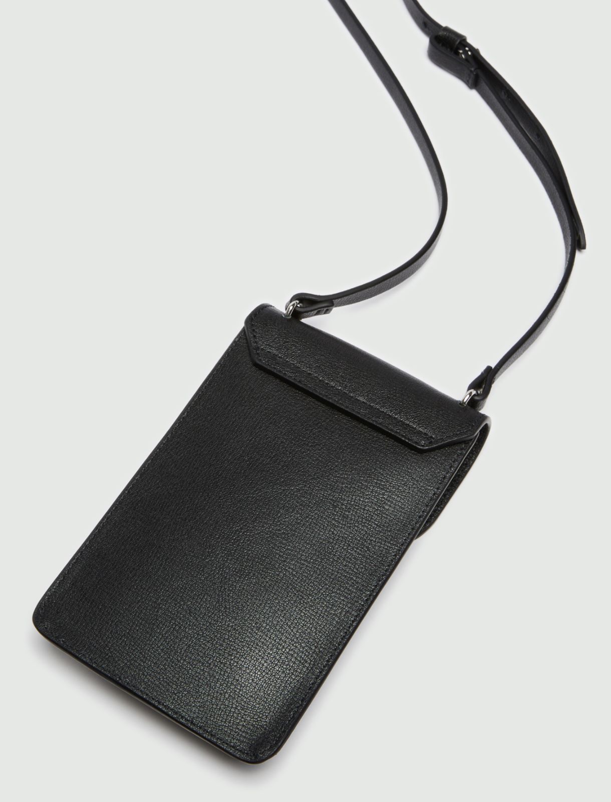 Leather phone holder  - Dark grey - Marella - 2