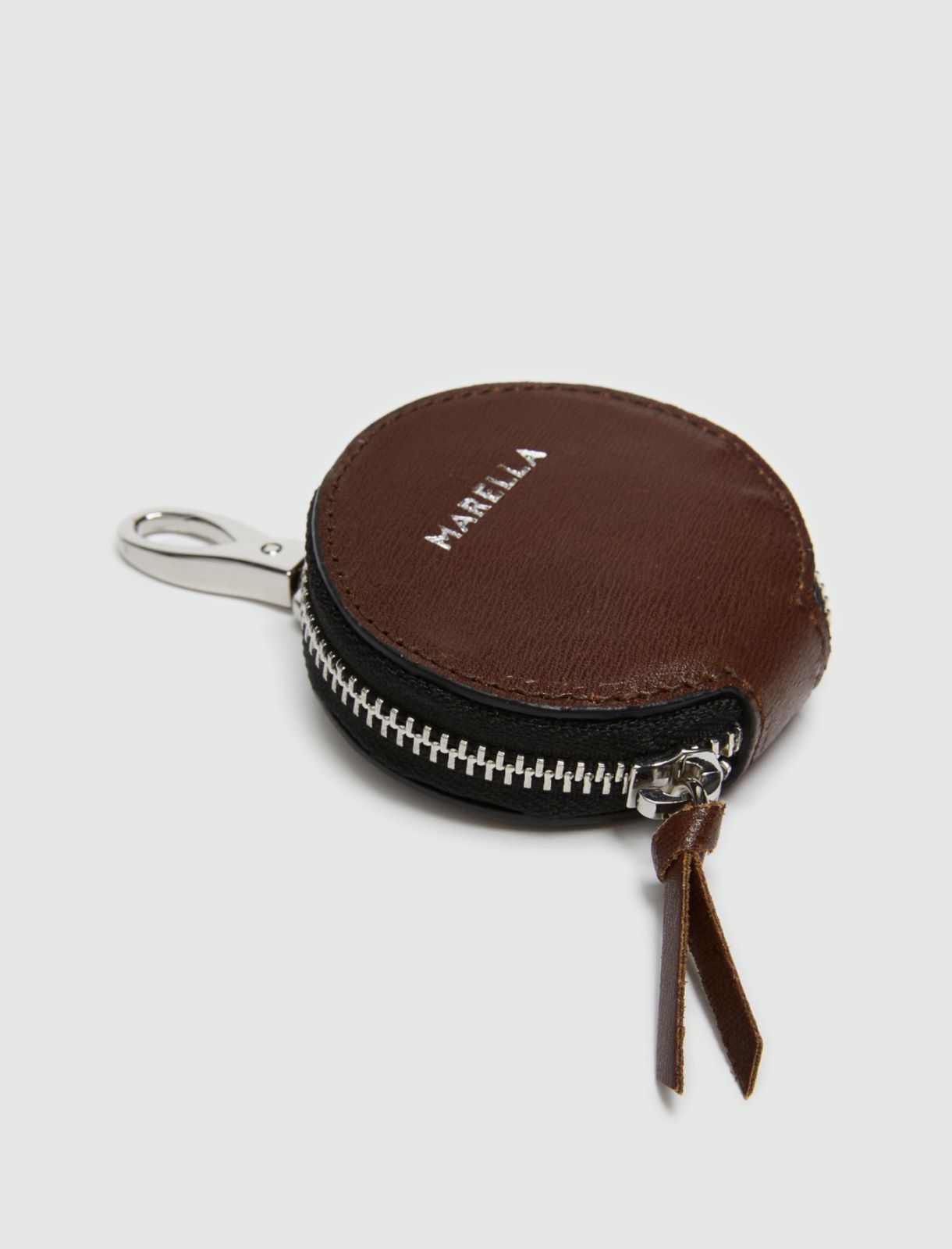 Leather coin purse  - Dark brown - Marella - 2