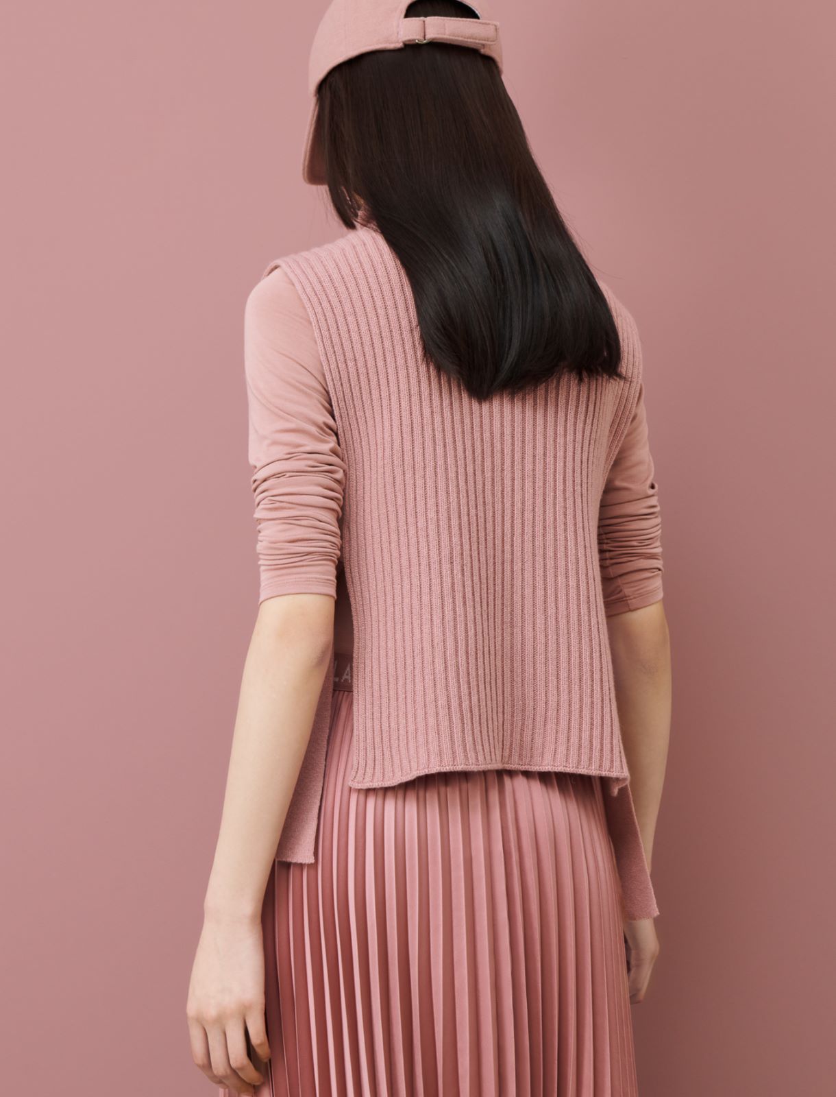 Wool and cashmere bib  - Pink - Marella - 3