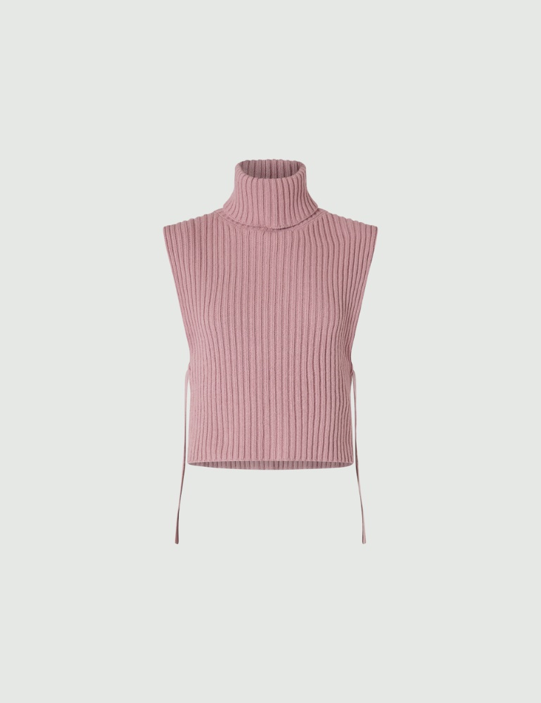 Wool and cashmere bib  - Pink - Marella - 2