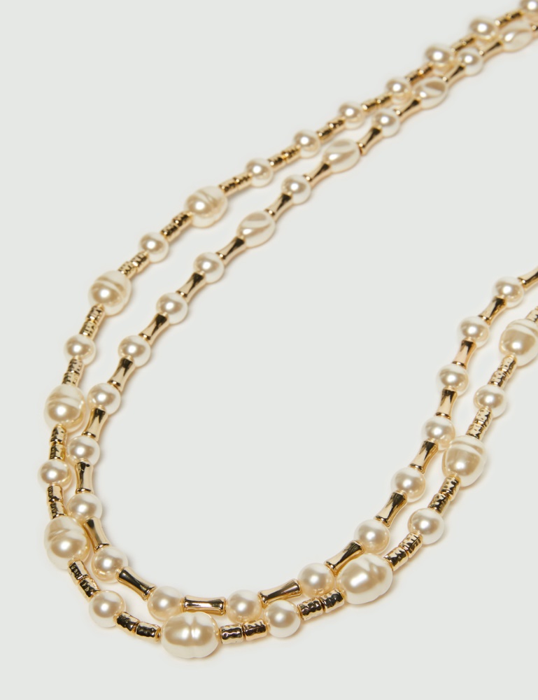 Doppelreihige Halskette - Gold - Marella - 2
