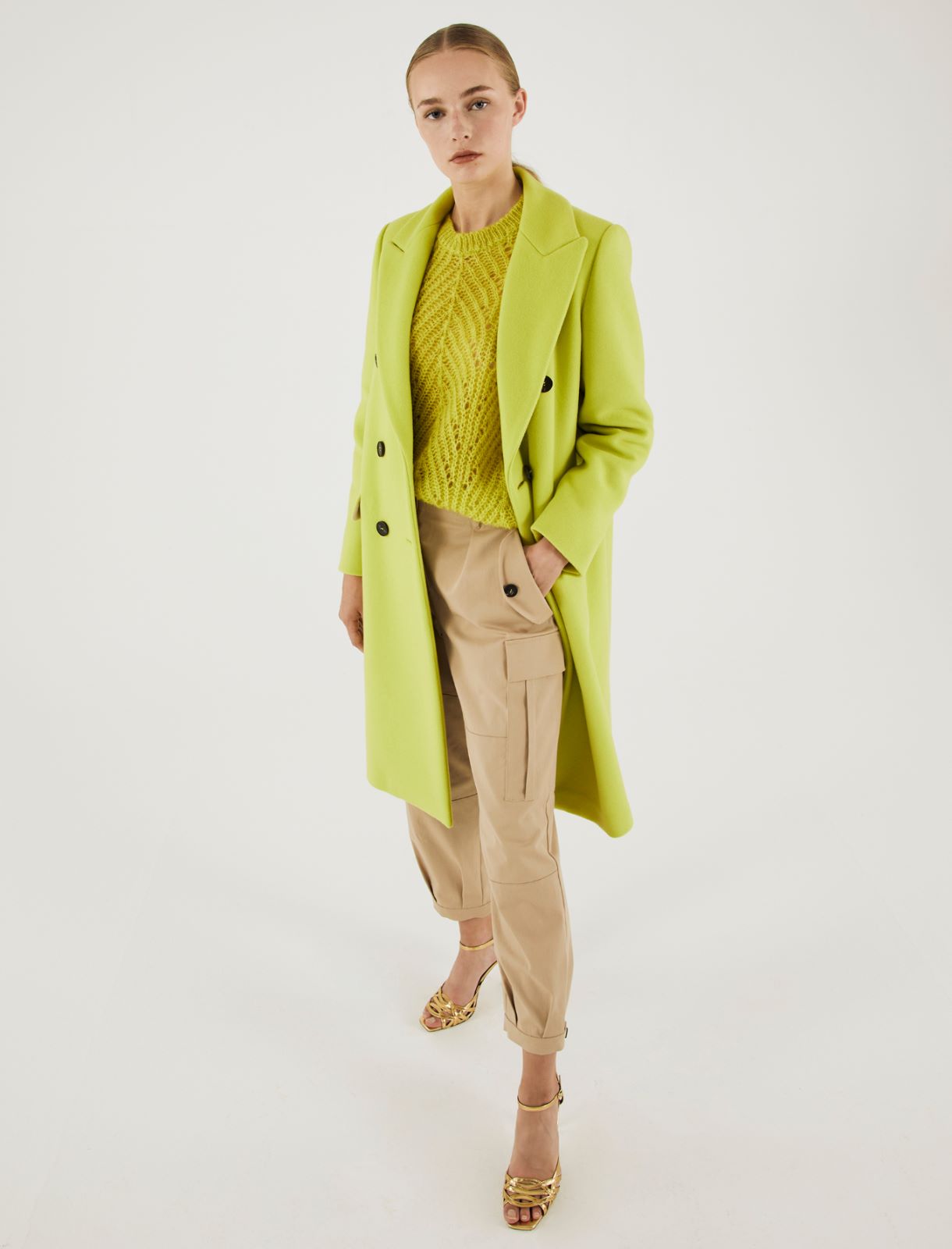 Double-breasted coat - Lime - Marella