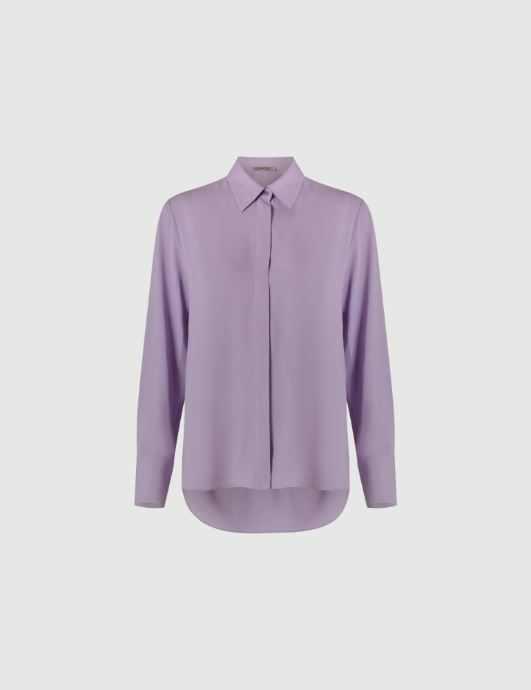 Crepe shirt - Lilac - Marella - 2