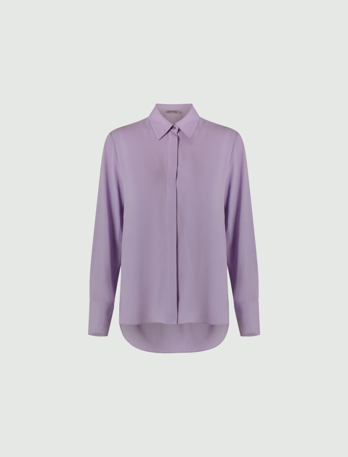 Hemdbluse aus Crêpe, lila | Marella Hemdbluse aus Crêpe - Lila - Marella - 5
