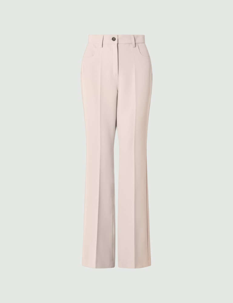 Marella Patterned Val Pantalon Gray 005 Womens Clothing Trousers Slacks and Chinos Wide-leg and palazzo trousers 