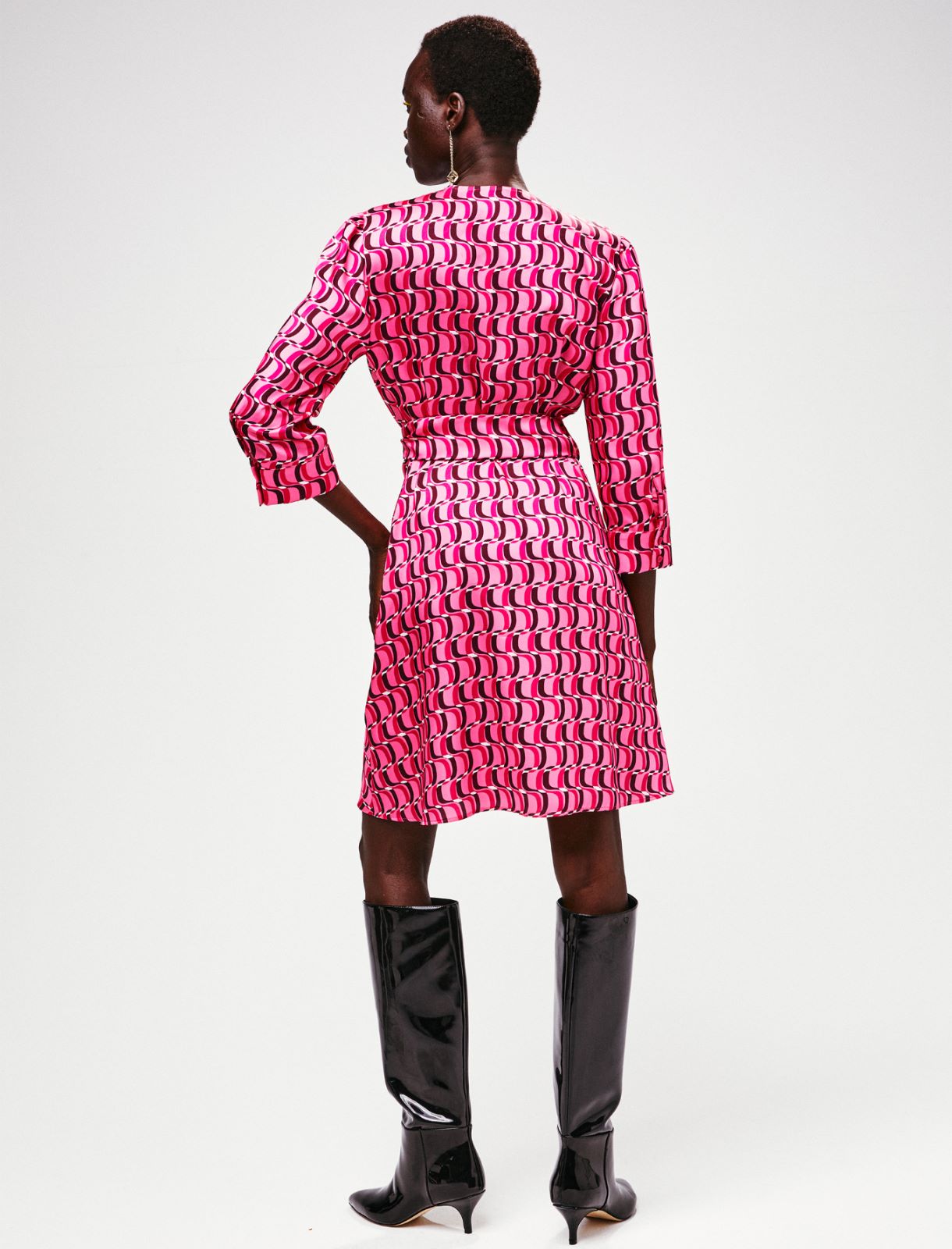 Wrap dress - Pink - Marina Rinaldi - 3