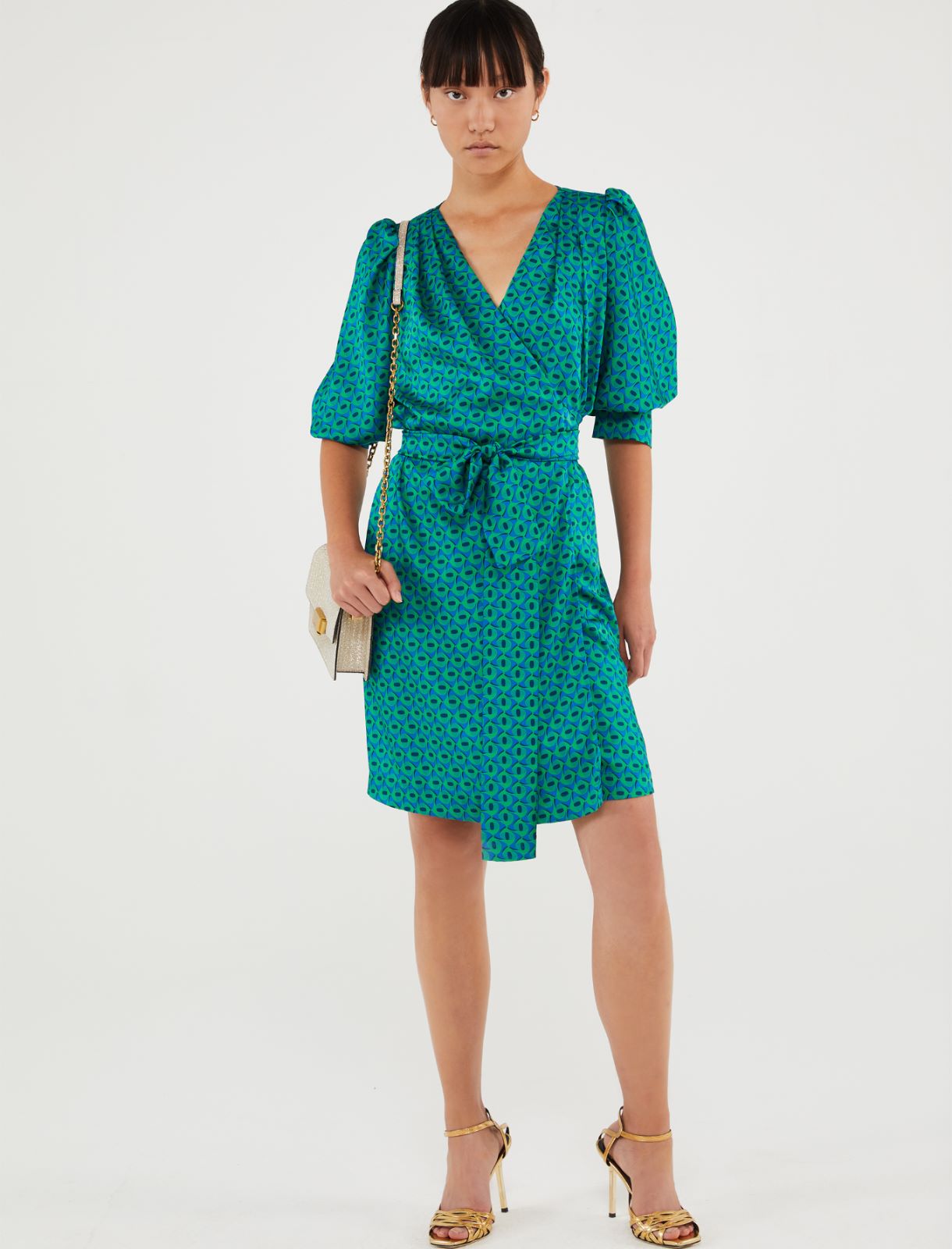 Wrap dress - Green - Marina Rinaldi - 2