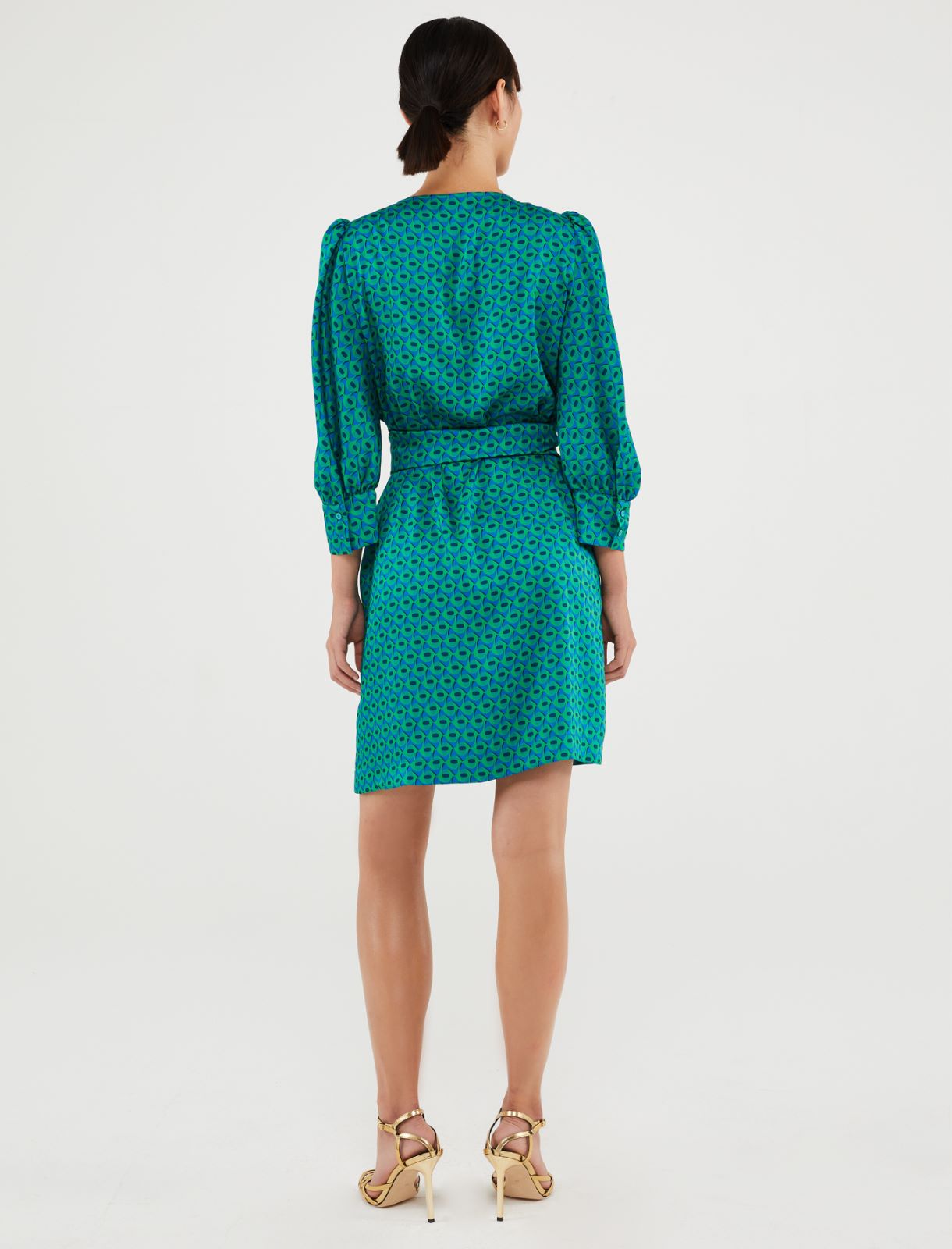 Wrap dress - Green - Marina Rinaldi - 3