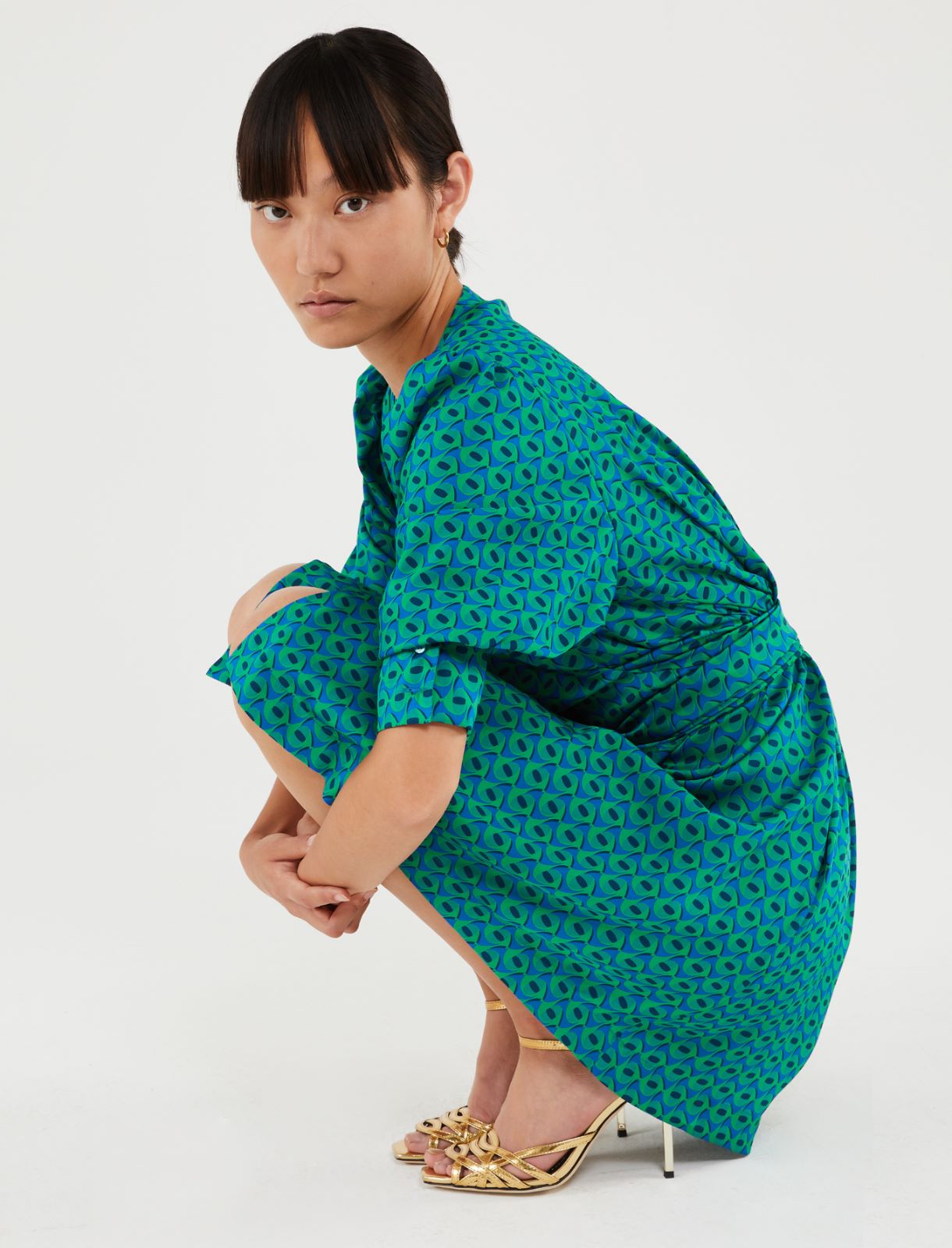 Wrap dress - Green - Marina Rinaldi - 4