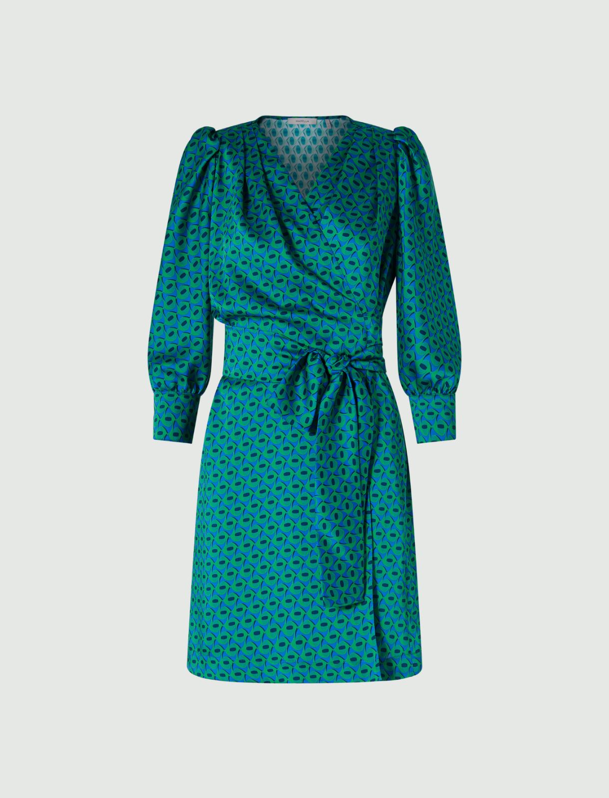 Wrap dress - Green - Marina Rinaldi