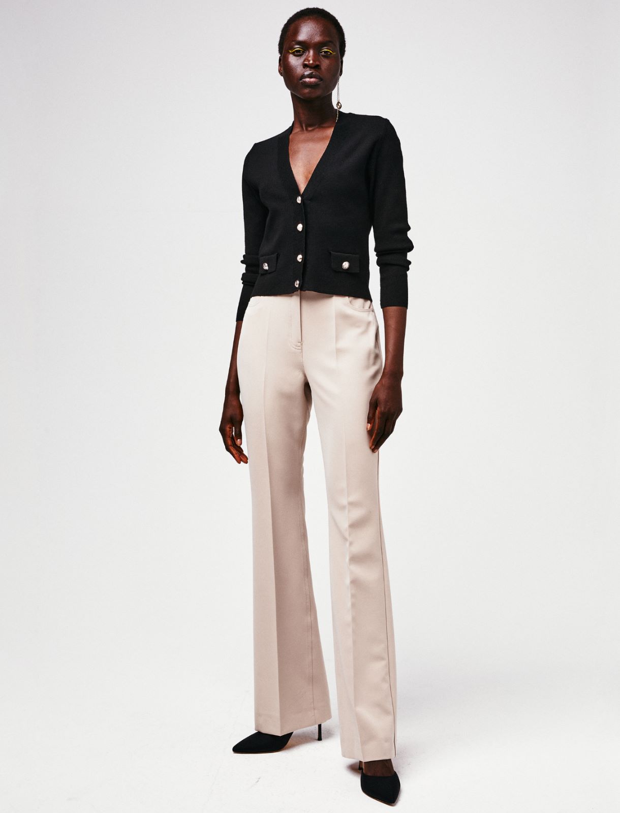 Cropped cardigan, black - Marella