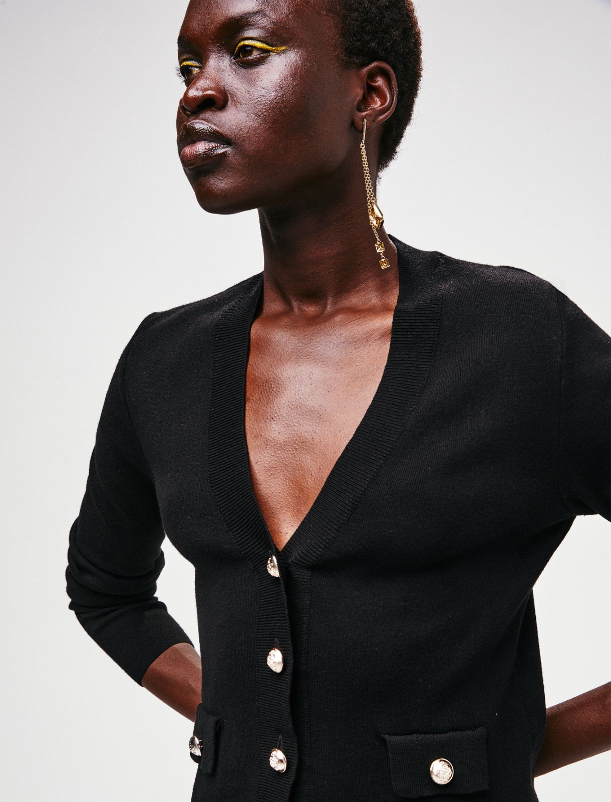 Cropped cardigan, black - Marella