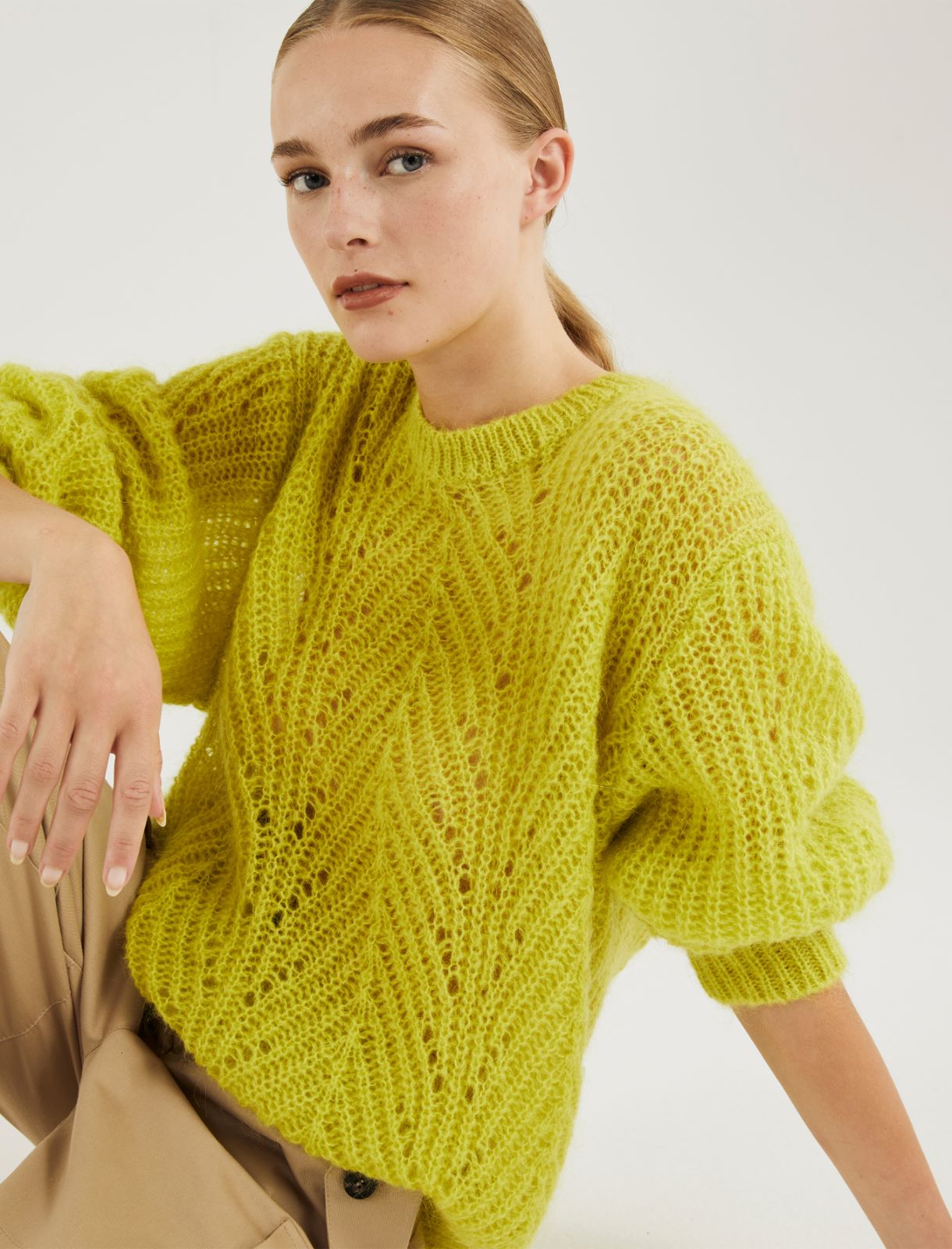 Boxy sweater - Lemon - Marina Rinaldi - 3