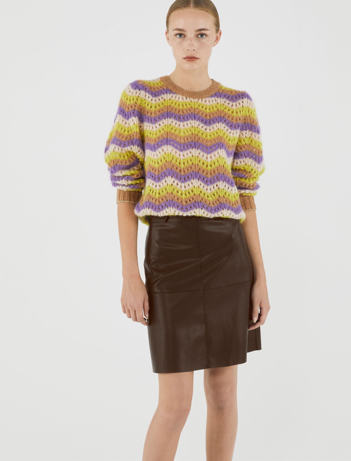 Mohair-blend sweater - Purple - Marella - 4