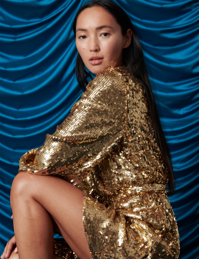 Sequinned dress - Gold - Marella