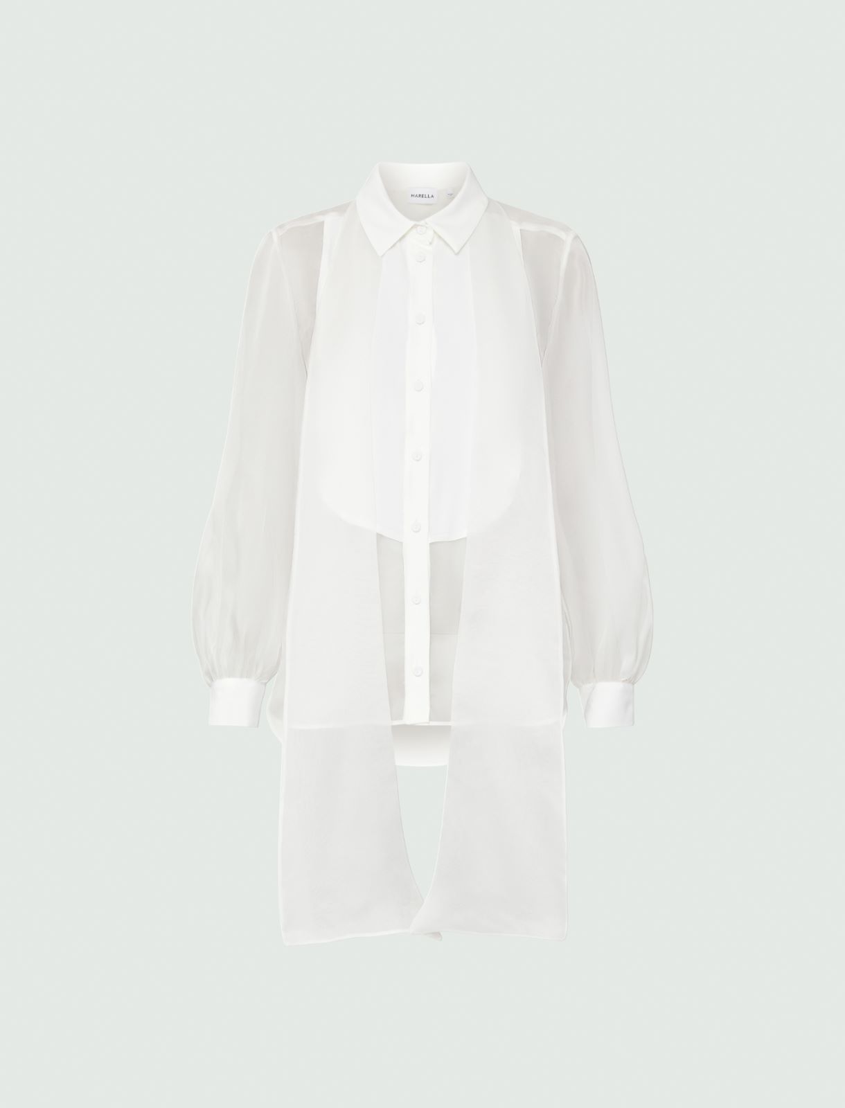 Camicia in seta - Bianco - Marella - 5