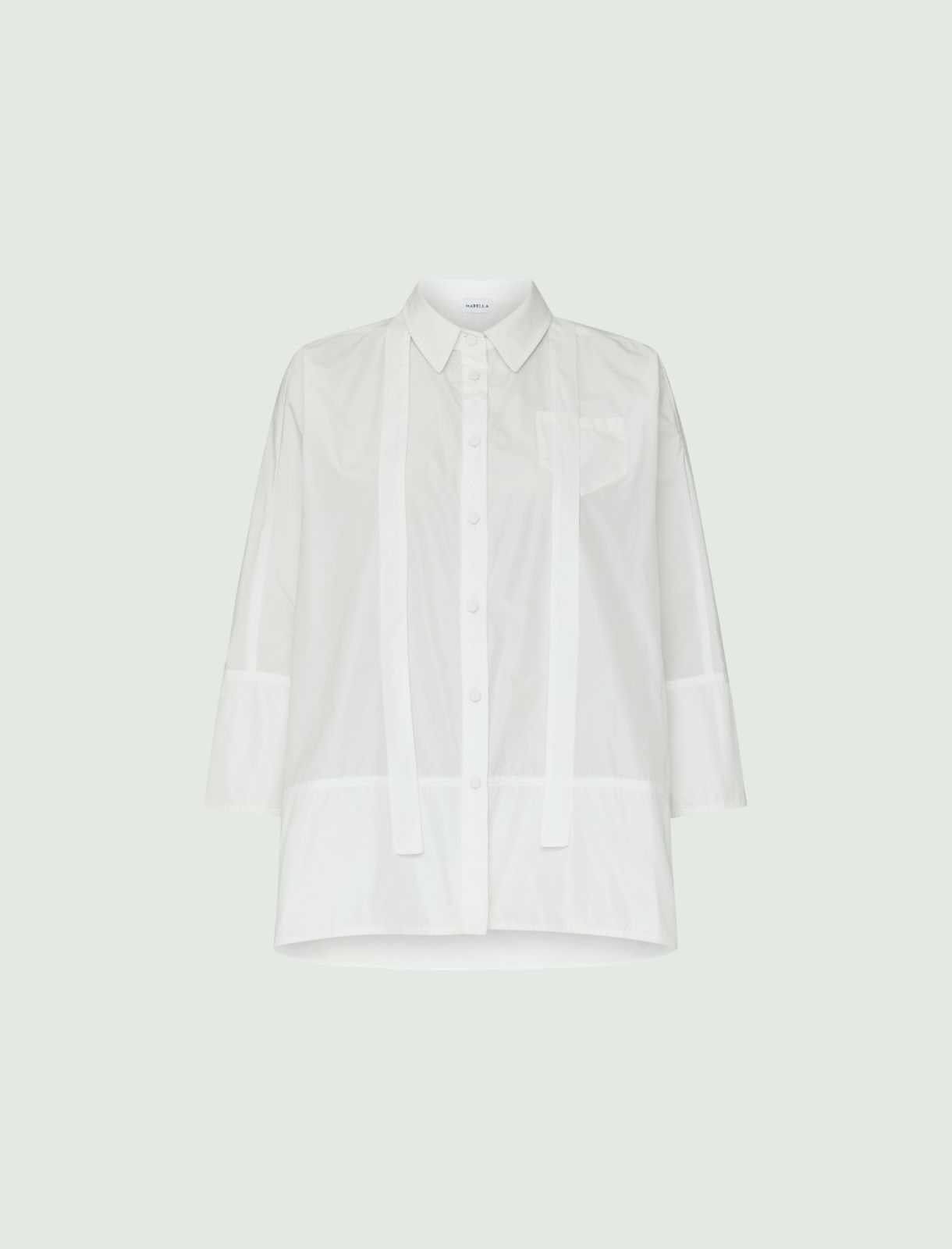 Poplin shirt - White - Marella - 5
