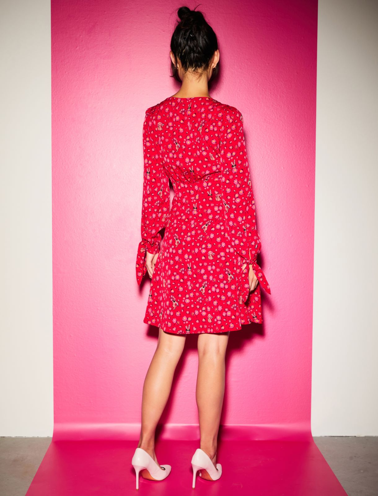 Patterned dress - Red - Marina Rinaldi - 2