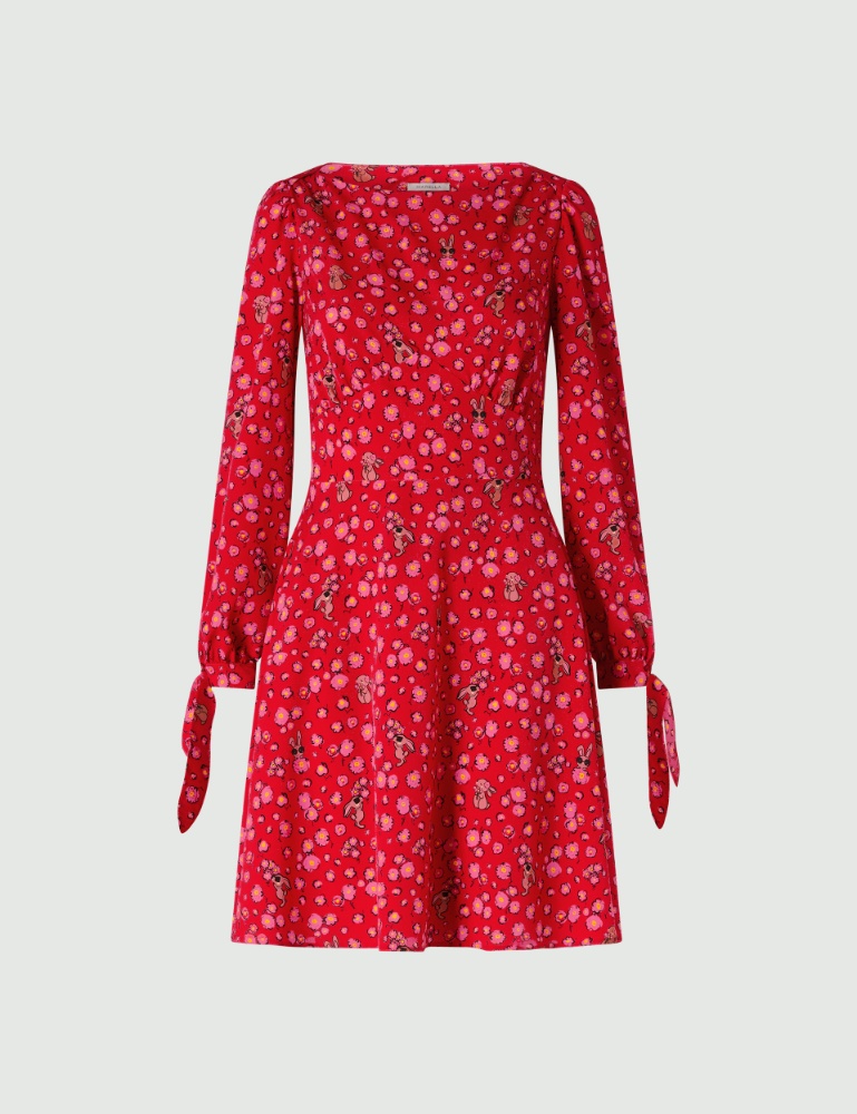 Patterned dress - Red - Marella - 2