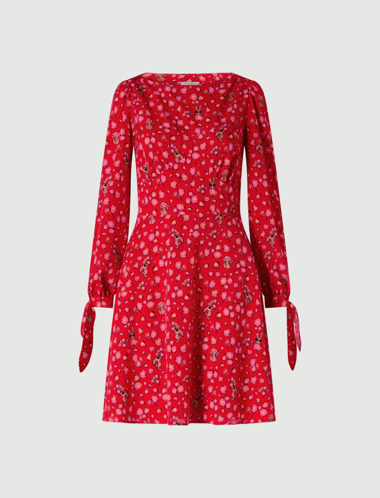 Patterned dress - Red - Marella - 5