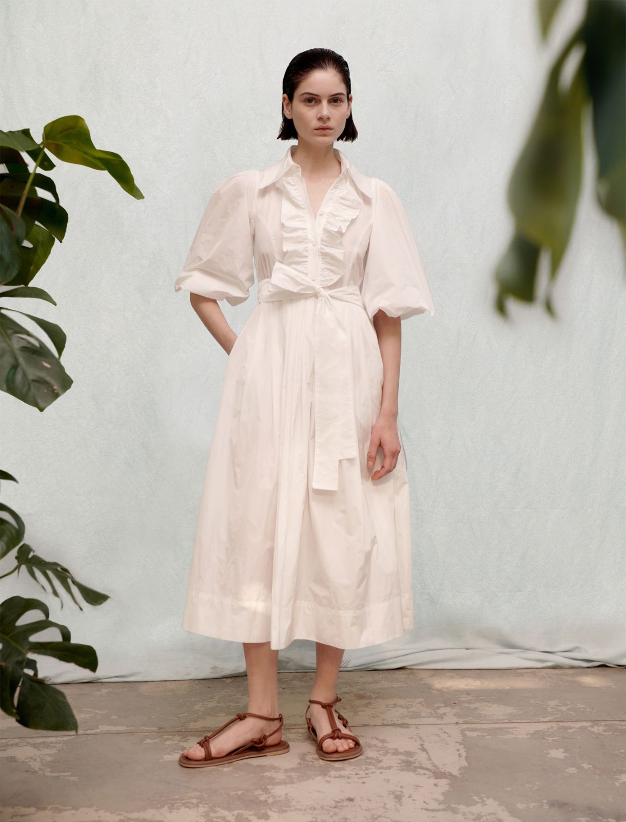 Midi dress - White - Marina Rinaldi