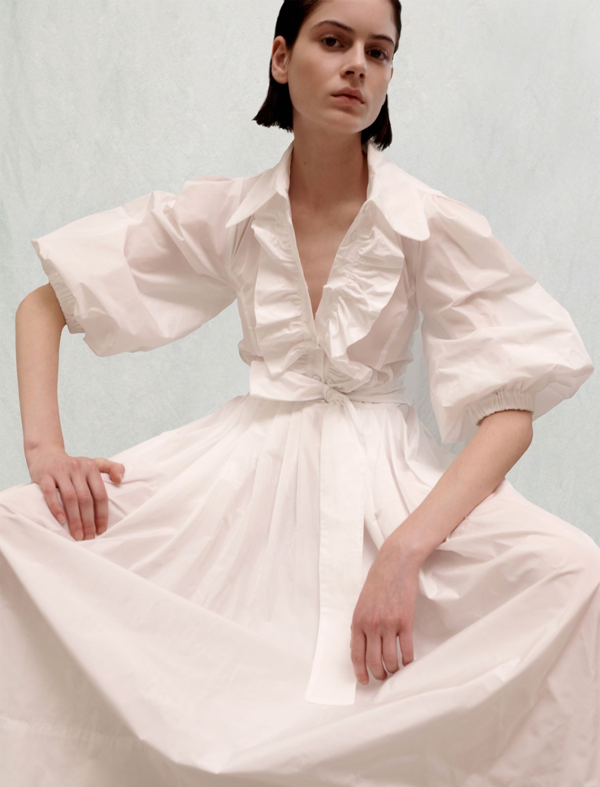 Midi dress - White - Marina Rinaldi - 3