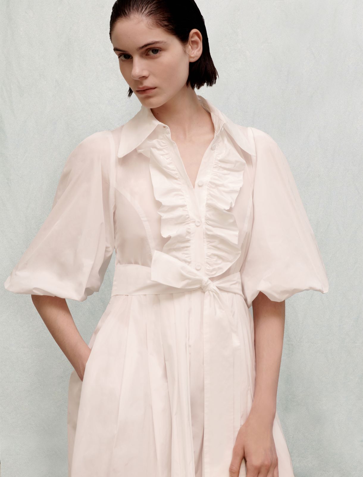 Midi dress - White - Marina Rinaldi - 4