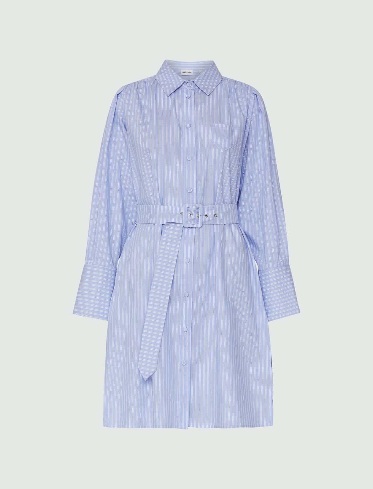 Shirt dress - Light blue - Marella - 5