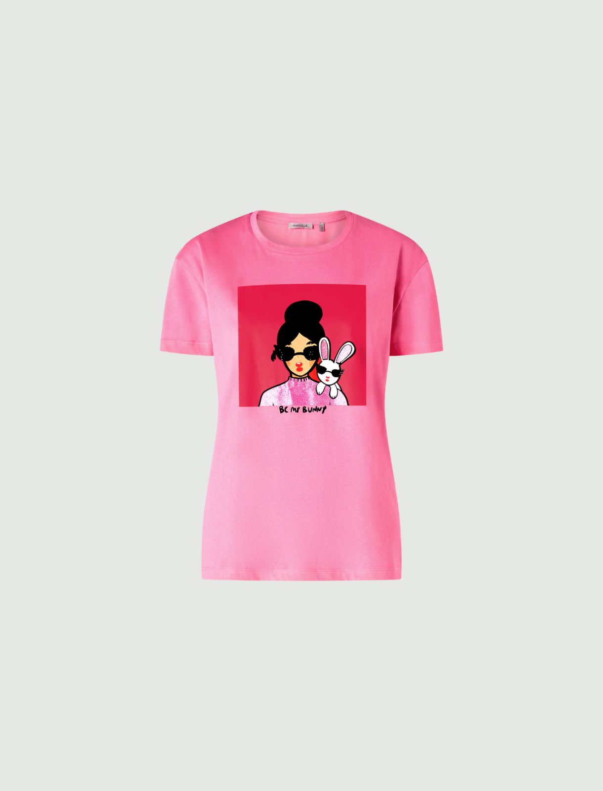 T-Shirt mit Print - Glanzend rosa - Marella - 5
