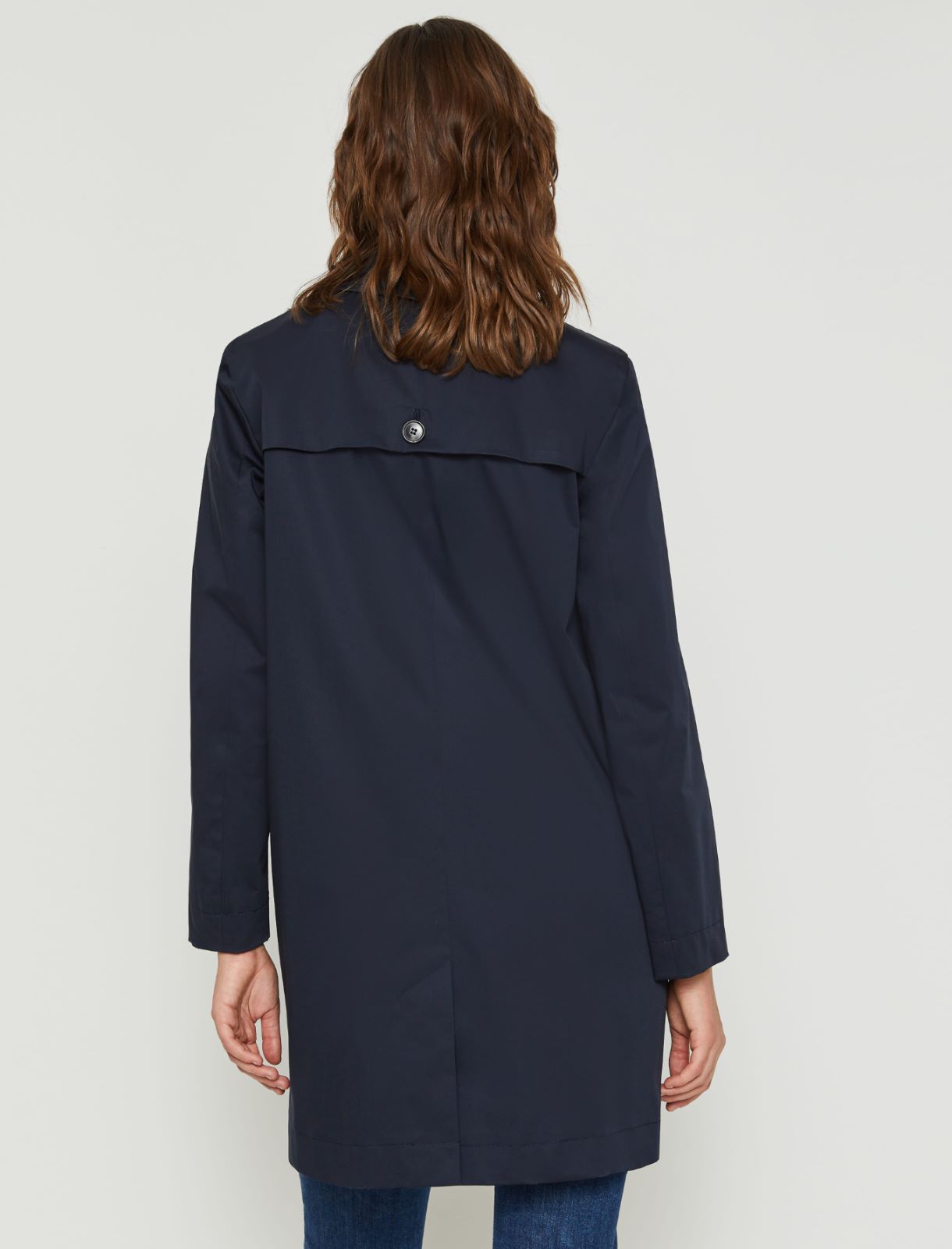 Water-repellent trench coat - Navy - Marina Rinaldi - 2