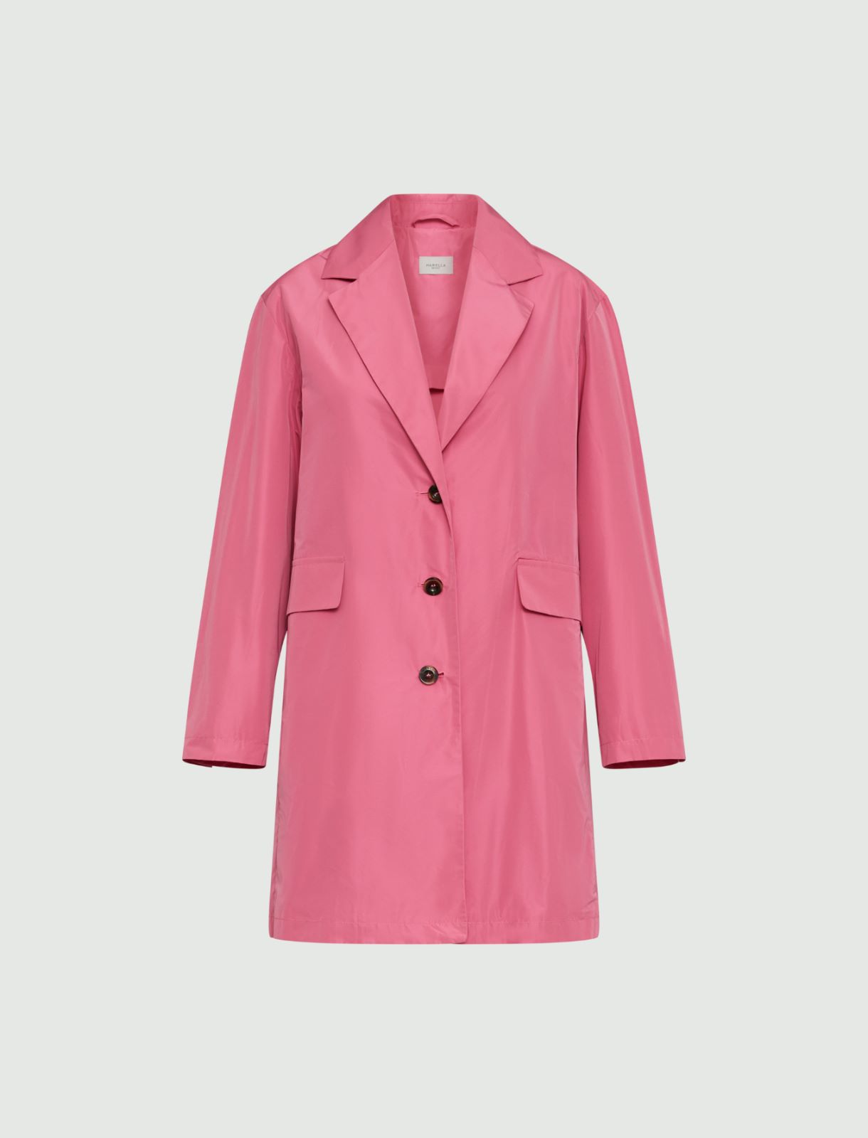 Water-repellent duster coat - Shocking pink - Marina Rinaldi - 5