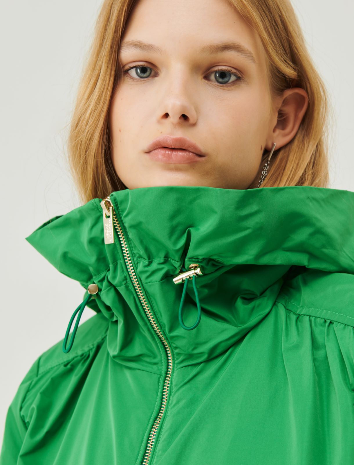 Hooded jacket - Green - Marina Rinaldi - 4